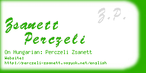 zsanett perczeli business card